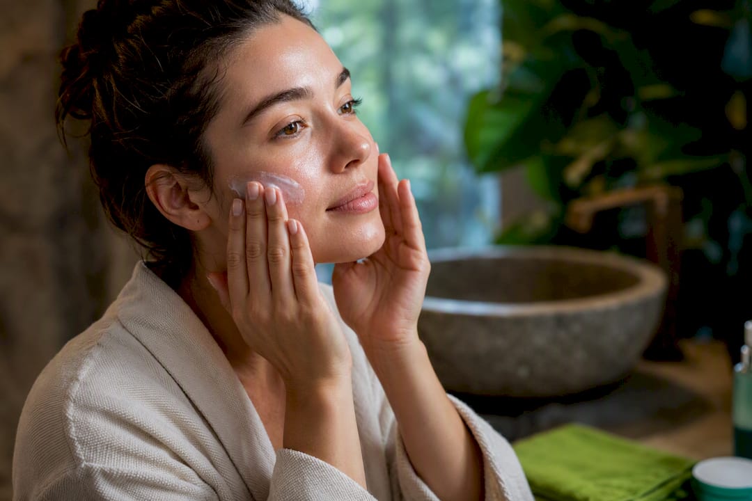 Layering moisturizer over damp skin