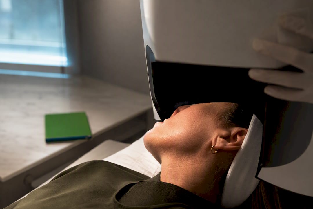 Facial skin assessed during clinical imaging
